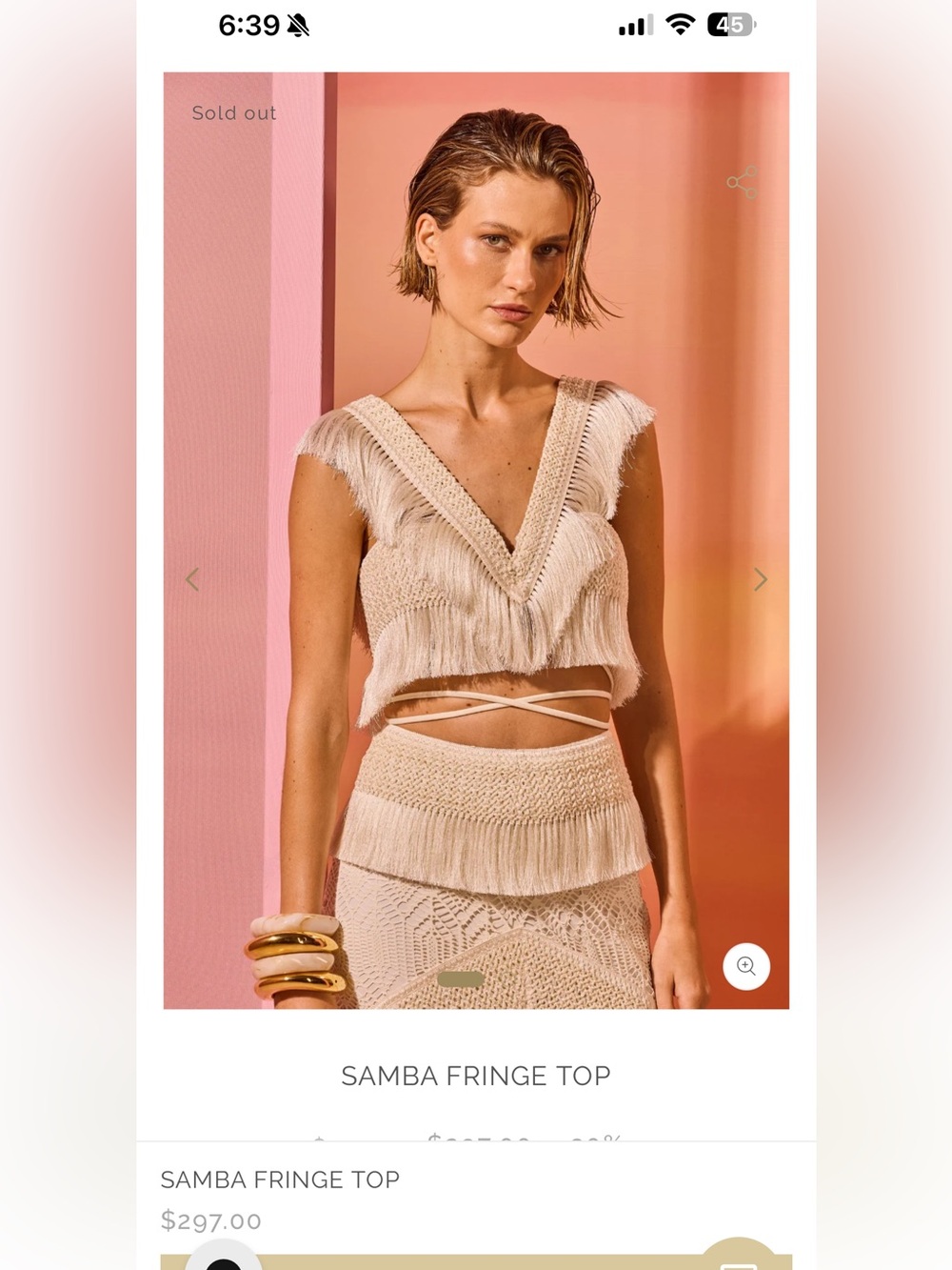 PatBo Samba Top NWT